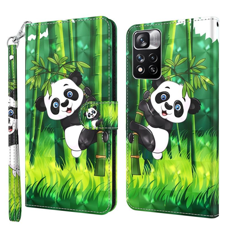 Flip Cover Xiaomi Redmi Note 11 Pro / Note 11 Pro Plus Panda Og Bambus