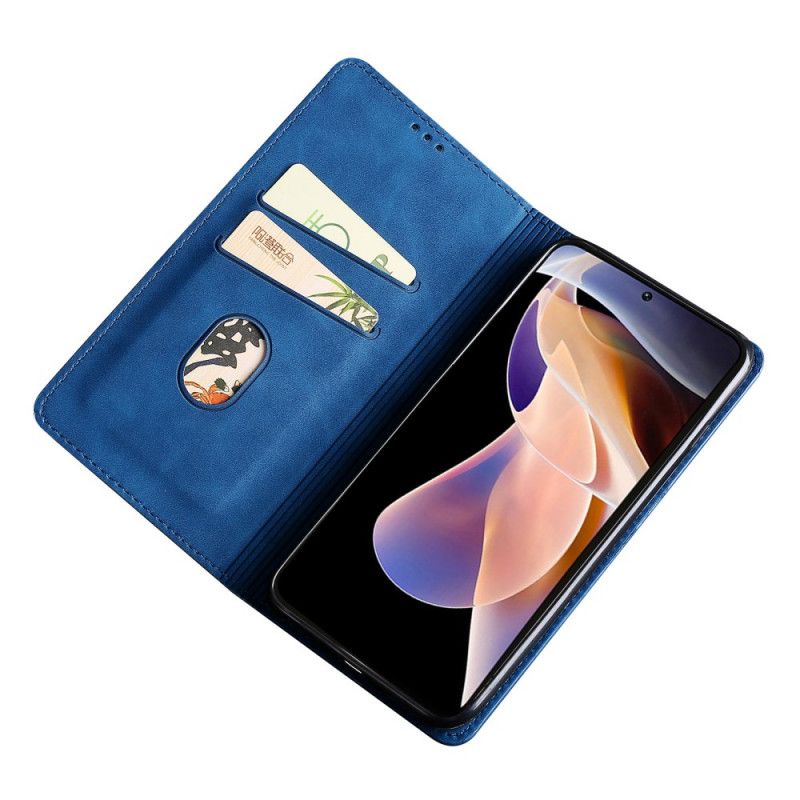 Flip Cover Xiaomi Redmi Note 11 Pro / Note 11 Pro Plus Skin-touch Lædereffekt