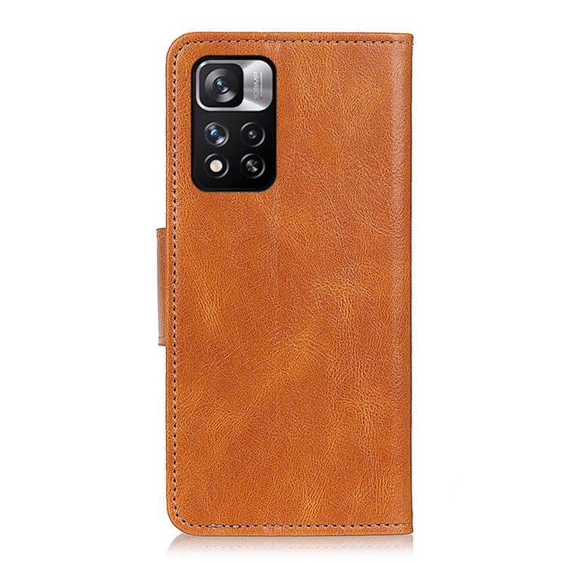 Flip Cover Xiaomi Redmi Note 11 Pro / Note 11 Pro Plus Split Læder Vendbar Lås