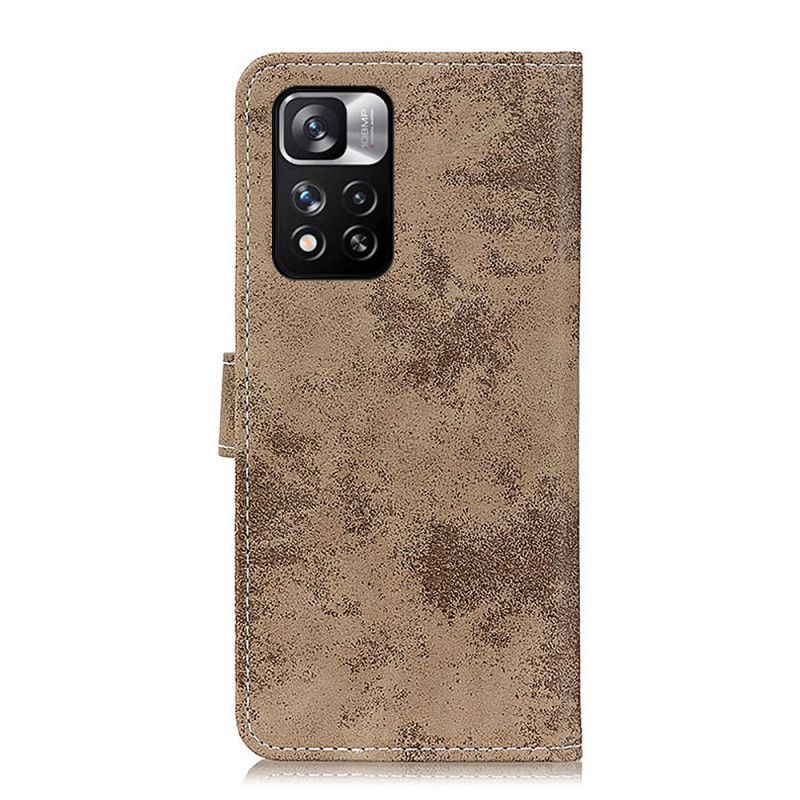 Flip Cover Xiaomi Redmi Note 11 Pro / Note 11 Pro Plus Vintage Lædereffekt