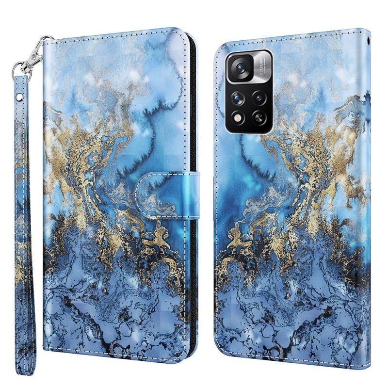 Læder Cover Xiaomi Redmi Note 11 Pro / Note 11 Pro Plus Telefon Etui Crazy Marble