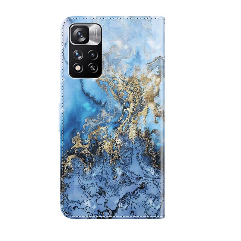 Læder Cover Xiaomi Redmi Note 11 Pro / Note 11 Pro Plus Telefon Etui Crazy Marble