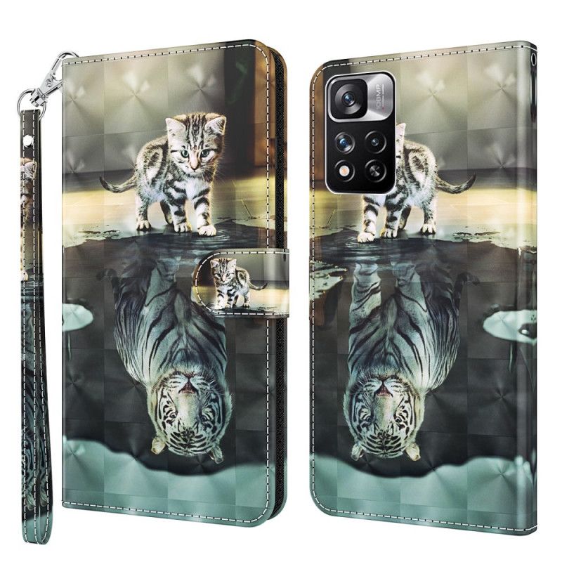 Læder Cover Xiaomi Redmi Note 11 Pro / Note 11 Pro Plus Telefon Etui Ernest The Tiger