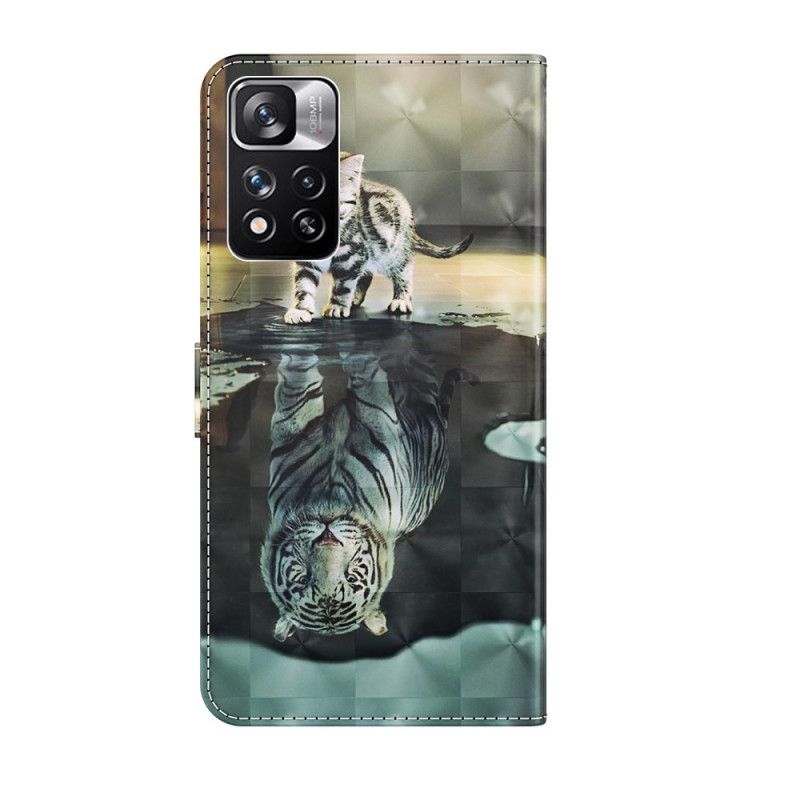 Læder Cover Xiaomi Redmi Note 11 Pro / Note 11 Pro Plus Telefon Etui Ernest The Tiger