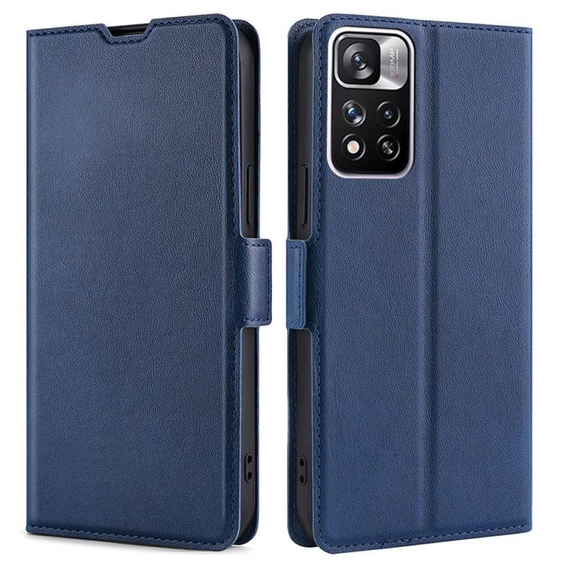 Læder Cover Xiaomi Redmi Note 11 Pro / Note 11 Pro Plus Telefon Etui Finesse Læderstil