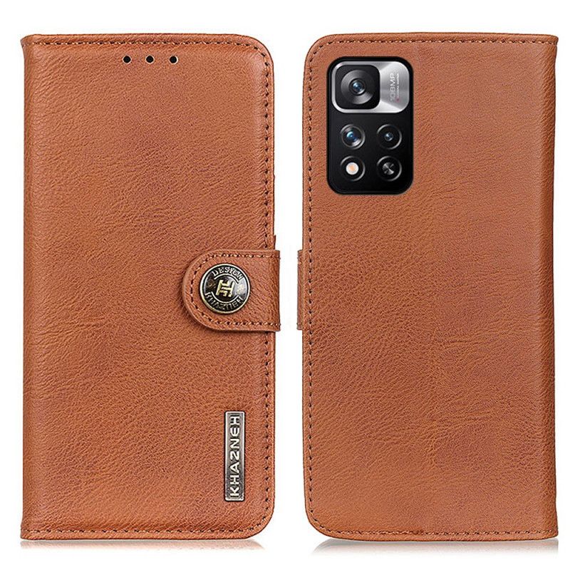 Læder Cover Xiaomi Redmi Note 11 Pro / Note 11 Pro Plus Telefon Etui Kunstlæder Retro Khazneh