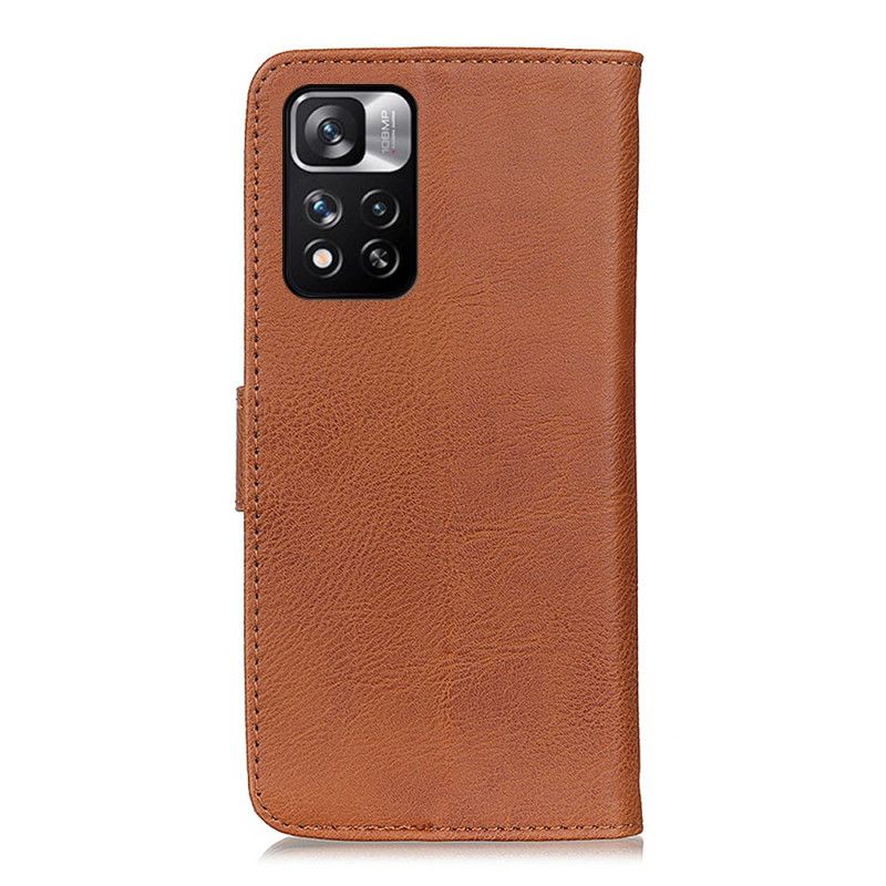 Læder Cover Xiaomi Redmi Note 11 Pro / Note 11 Pro Plus Telefon Etui Kunstlæder Retro Khazneh