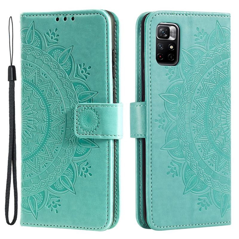 Læder Cover Xiaomi Redmi Note 11 Pro / Note 11 Pro Plus Telefon Etui Mandala Søn