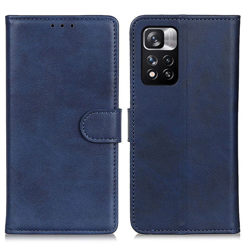 Læder Cover Xiaomi Redmi Note 11 Pro / Note 11 Pro Plus Telefon Etui Mat Lædereffekt