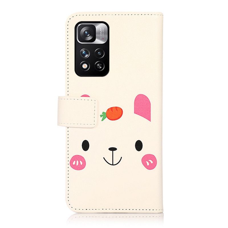 Læder Cover Xiaomi Redmi Note 11 Pro / Note 11 Pro Plus Telefon Etui Sjov Tegneserie