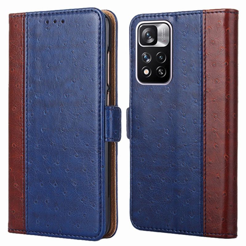 Læder Cover Xiaomi Redmi Note 11 Pro / Note 11 Pro Plus Telefon Etui Struds Hudtekstur