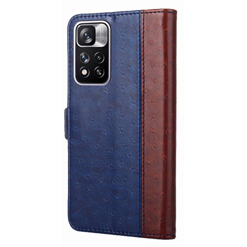 Læder Cover Xiaomi Redmi Note 11 Pro / Note 11 Pro Plus Telefon Etui Struds Hudtekstur