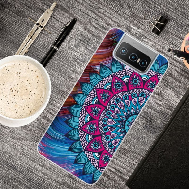 Cover Asus Zenfone 7 / 7 Pro Farverig Mandala