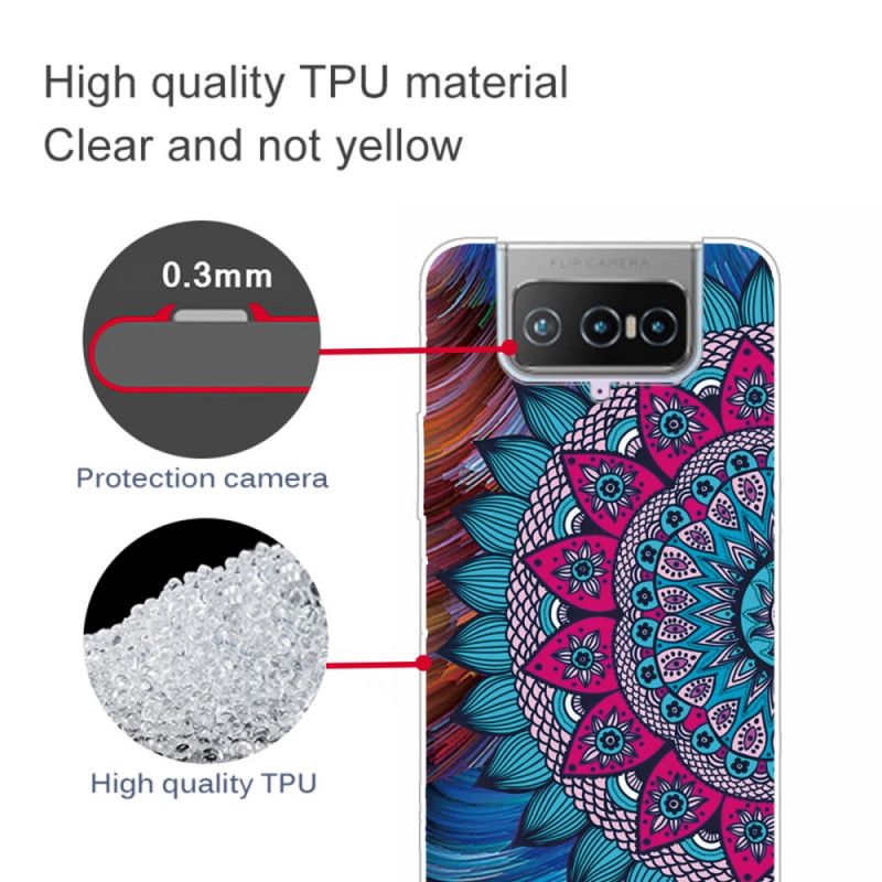 Cover Asus Zenfone 7 / 7 Pro Farverig Mandala