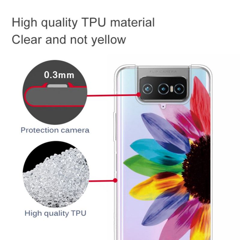 Cover Asus Zenfone 7 / 7 Pro Farvet Blomst