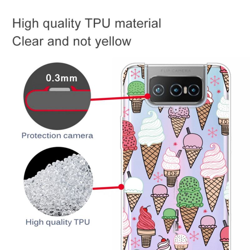 Cover Asus Zenfone 7 / 7 Pro Flødeis