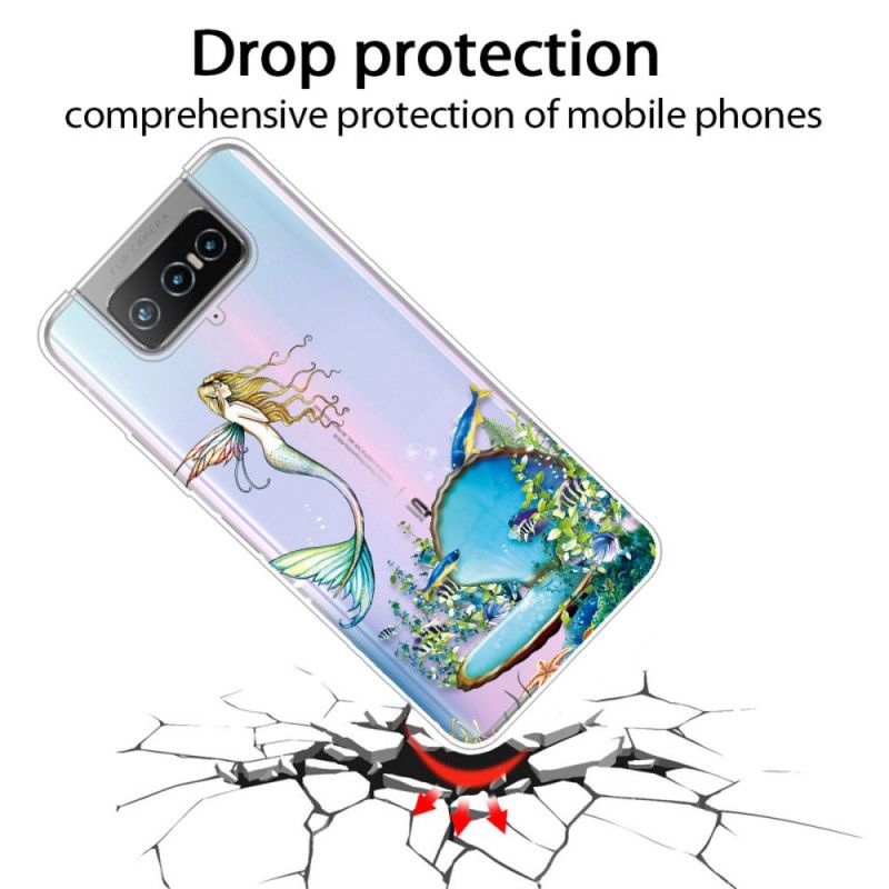 Cover Asus Zenfone 7 / 7 Pro Mobilcover Blå Sirene