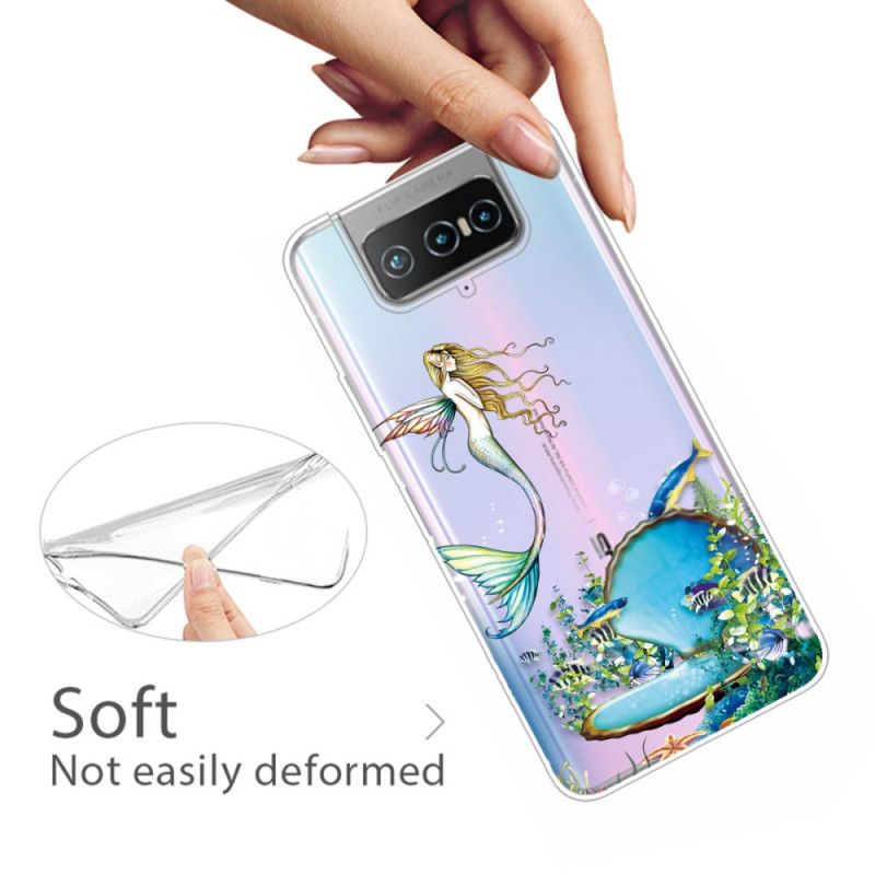 Cover Asus Zenfone 7 / 7 Pro Mobilcover Blå Sirene