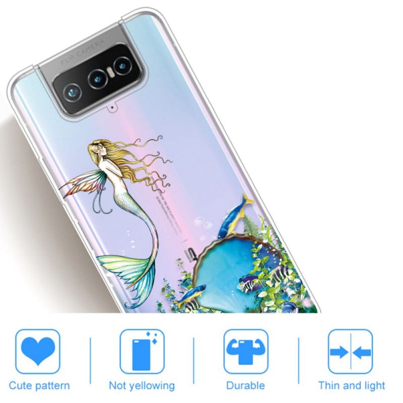 Cover Asus Zenfone 7 / 7 Pro Mobilcover Blå Sirene