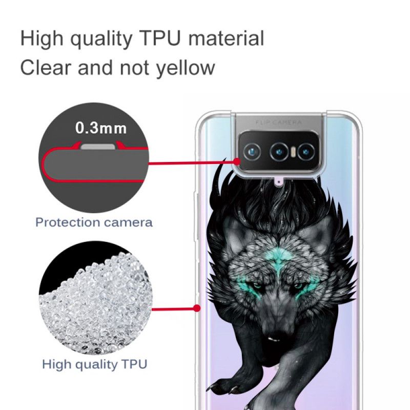 Cover Asus Zenfone 7 / 7 Pro Mobilcover Grafisk Ulv