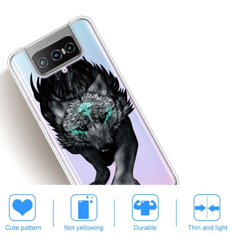 Cover Asus Zenfone 7 / 7 Pro Mobilcover Grafisk Ulv