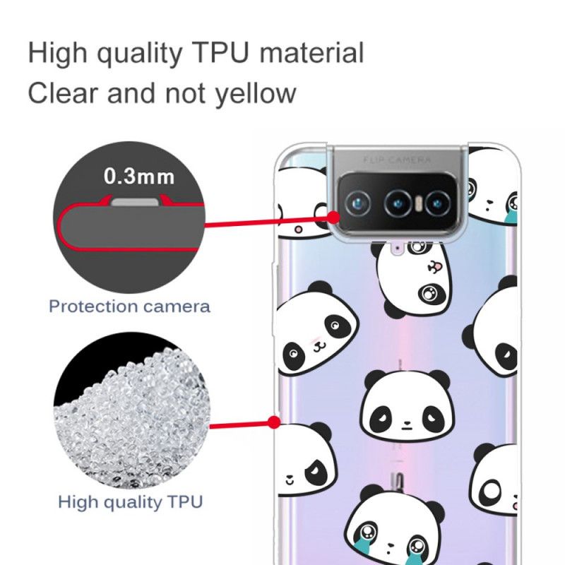 Cover Asus Zenfone 7 / 7 Pro Mobilcover Sentimentale Pandaer