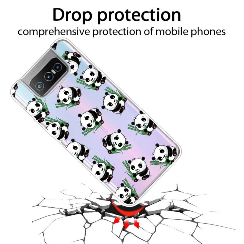 Cover Asus Zenfone 7 / 7 Pro Mobilcover Små Pandaer