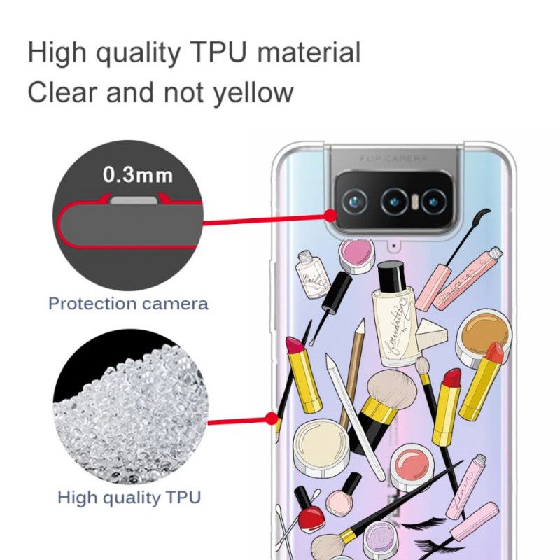 Cover Asus Zenfone 7 / 7 Pro Mobilcover Top Makeup