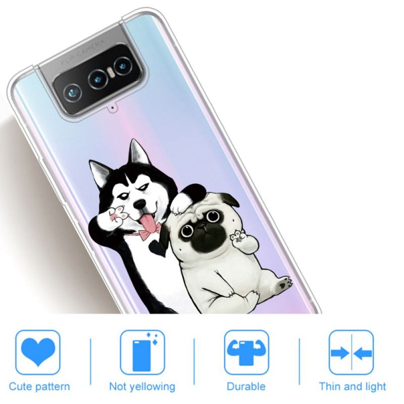 Cover Asus Zenfone 7 / 7 Pro Sjove Hunde Beskyttelse