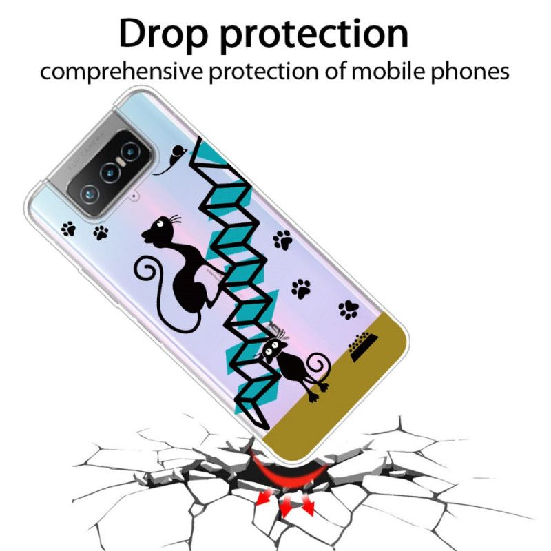 Cover Asus Zenfone 7 / 7 Pro Sjove Katte Beskyttelse