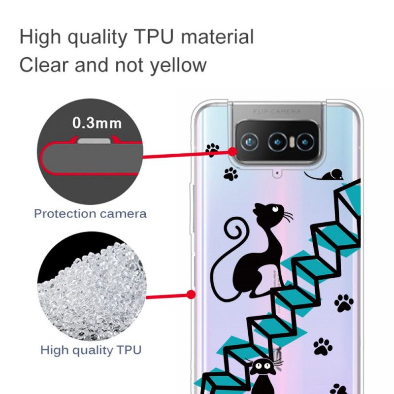 Cover Asus Zenfone 7 / 7 Pro Sjove Katte Beskyttelse