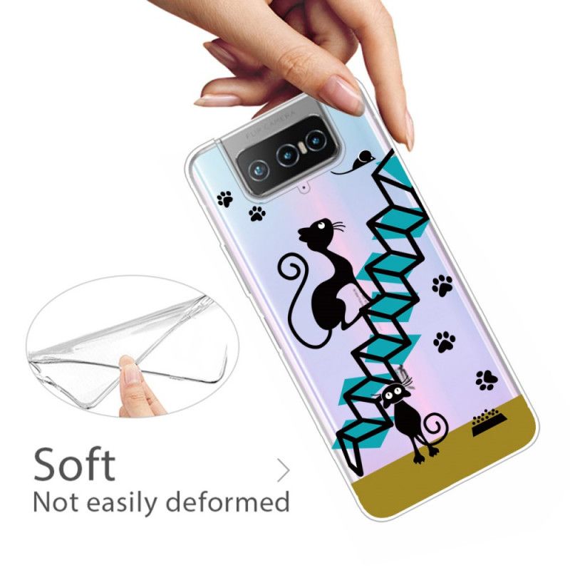 Cover Asus Zenfone 7 / 7 Pro Sjove Katte Beskyttelse