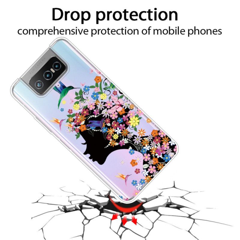 Cover Asus Zenfone 7 / 7 Pro Smukt Blomsterhoved Beskyttelse