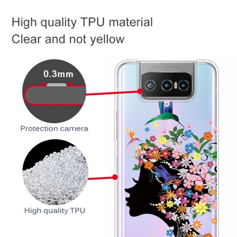 Cover Asus Zenfone 7 / 7 Pro Smukt Blomsterhoved Beskyttelse