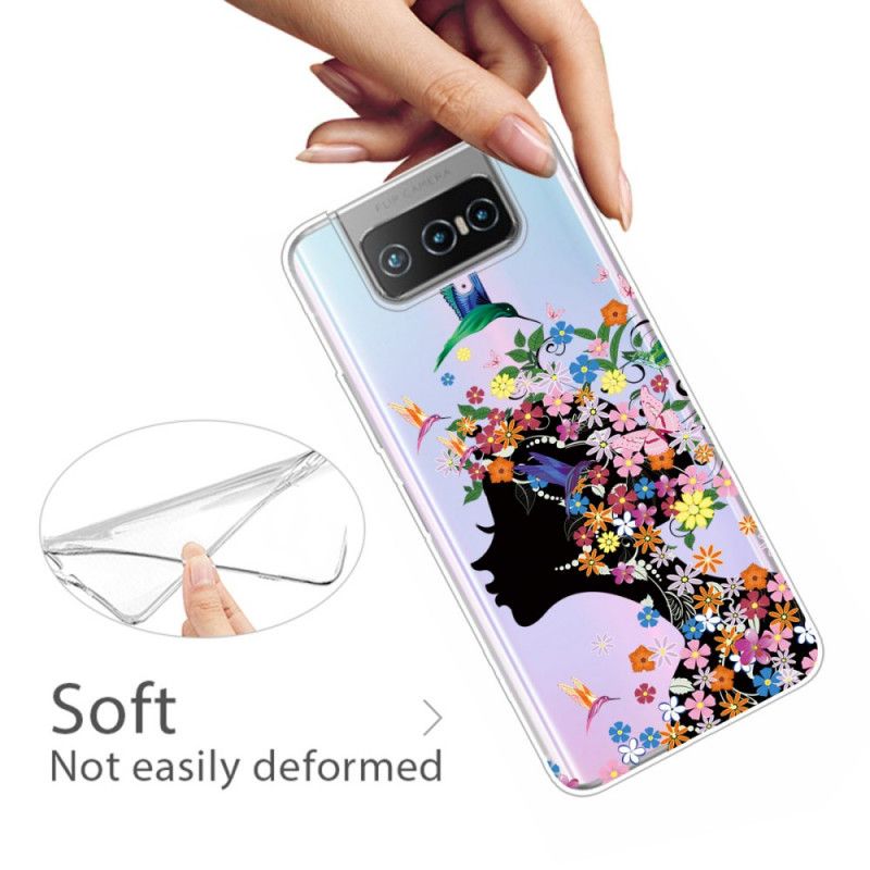 Cover Asus Zenfone 7 / 7 Pro Smukt Blomsterhoved Beskyttelse