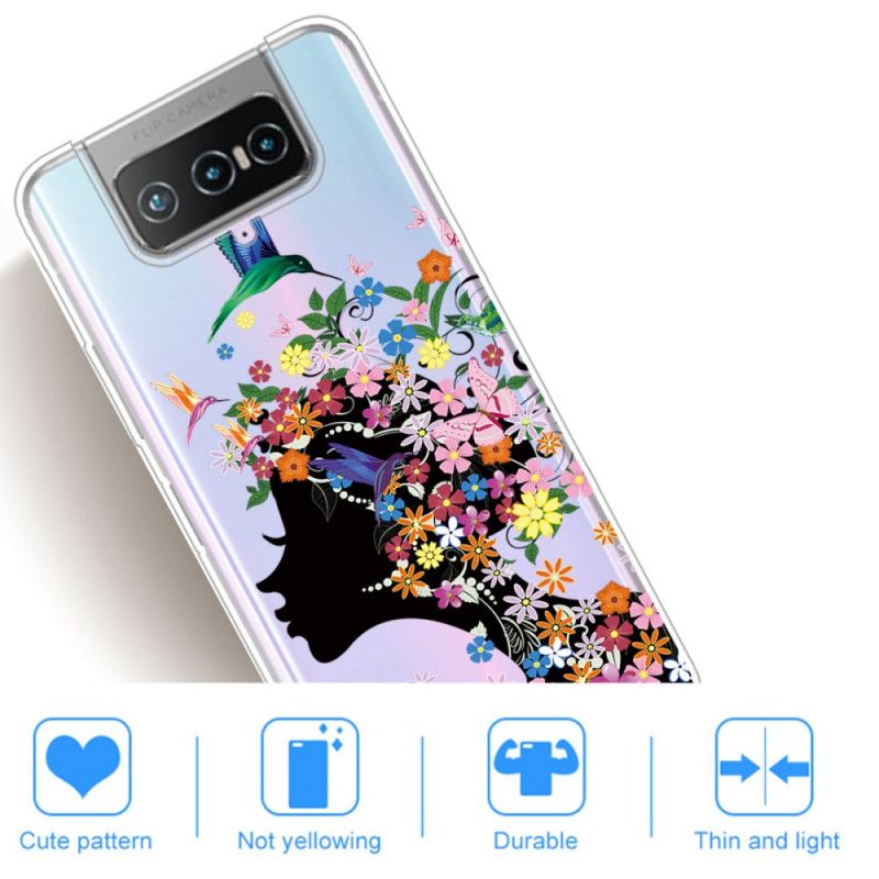 Cover Asus Zenfone 7 / 7 Pro Smukt Blomsterhoved Beskyttelse