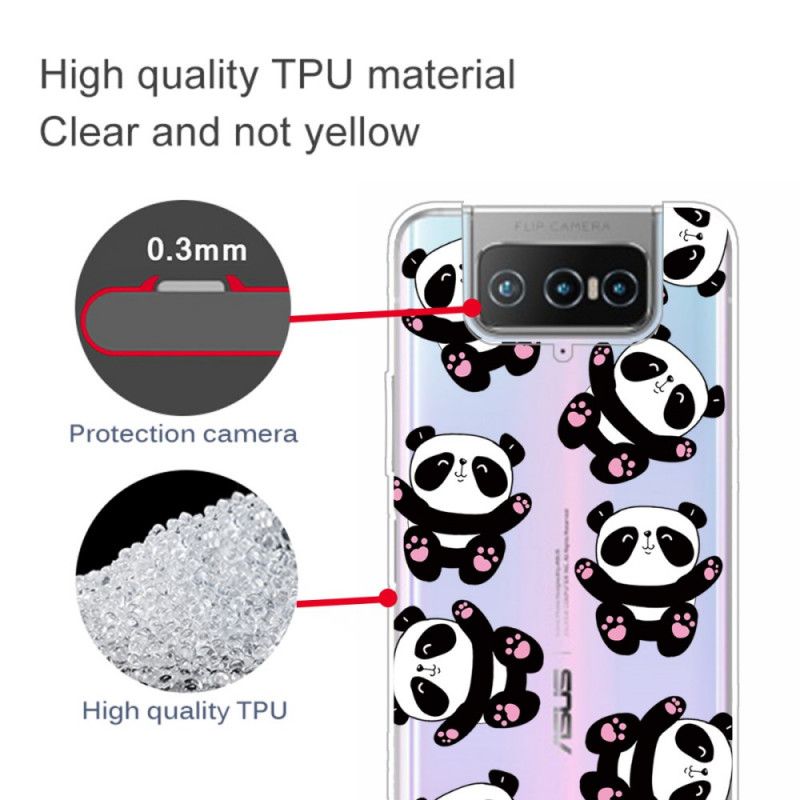 Cover Asus Zenfone 7 / 7 Pro Top Sjove Pandaer