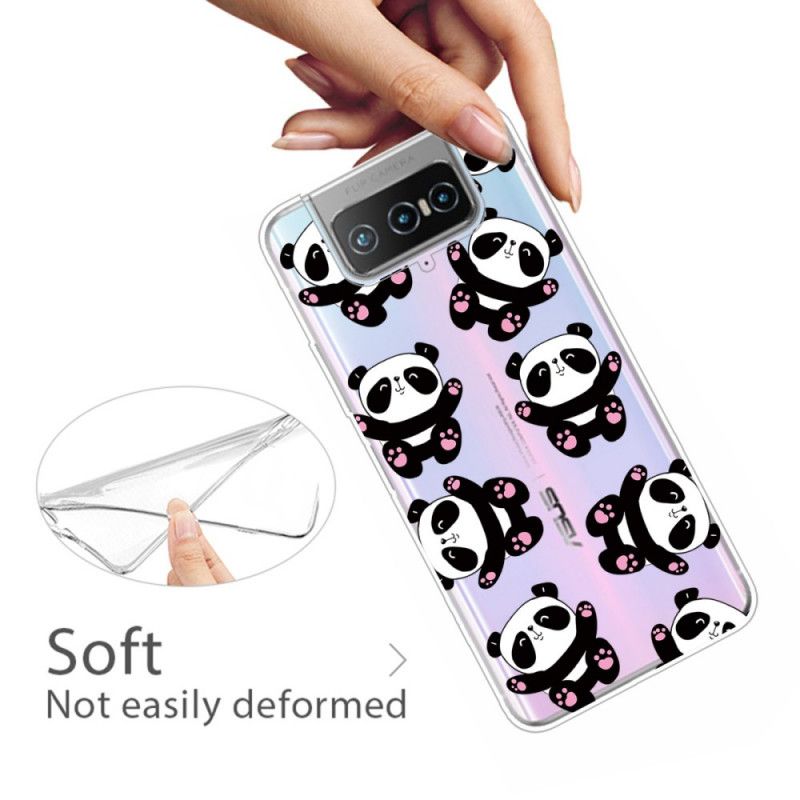 Cover Asus Zenfone 7 / 7 Pro Top Sjove Pandaer