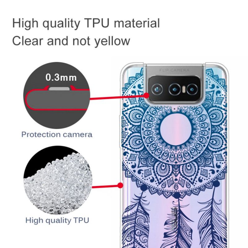 Cover Asus Zenfone 7 / 7 Pro Unik Blomstermandala