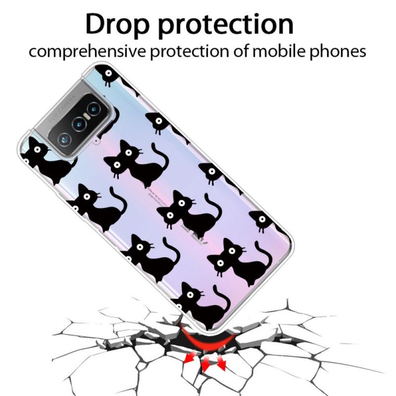 Cover for Asus Zenfone 7 / 7 Pro Flere Sorte Katte