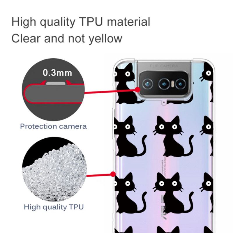 Cover for Asus Zenfone 7 / 7 Pro Flere Sorte Katte