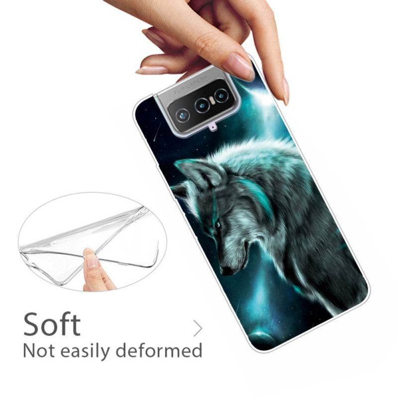 Cover for Asus Zenfone 7 / 7 Pro Kongelig Ulv