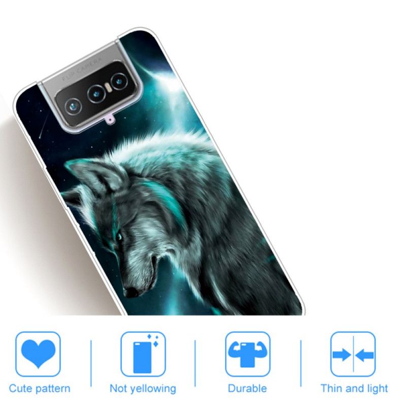 Cover for Asus Zenfone 7 / 7 Pro Kongelig Ulv