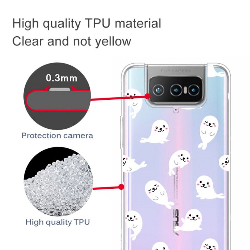 Cover for Asus Zenfone 7 / 7 Pro Øverste Søløver