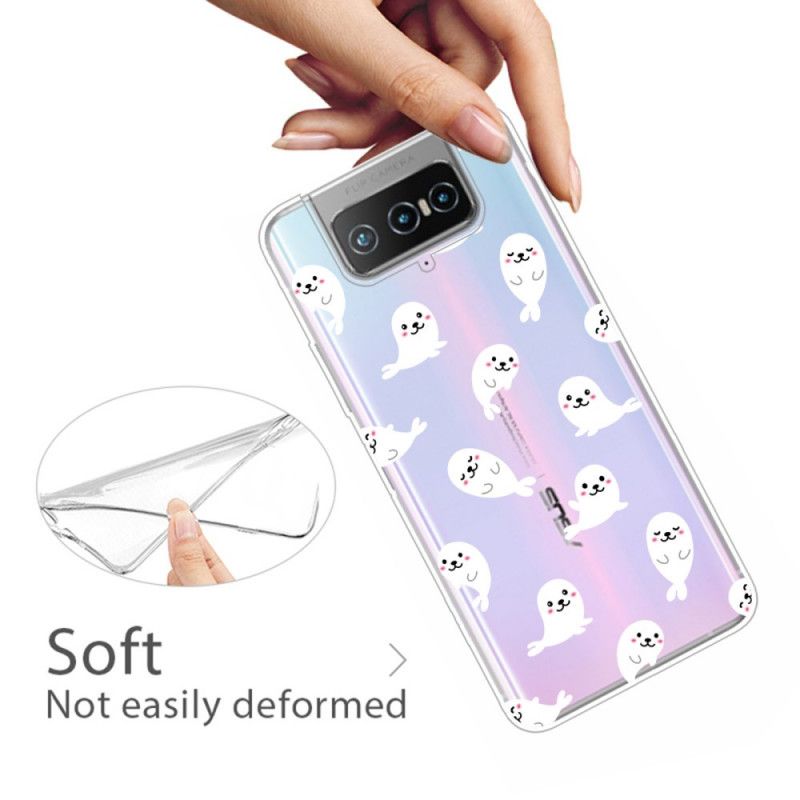 Cover for Asus Zenfone 7 / 7 Pro Øverste Søløver