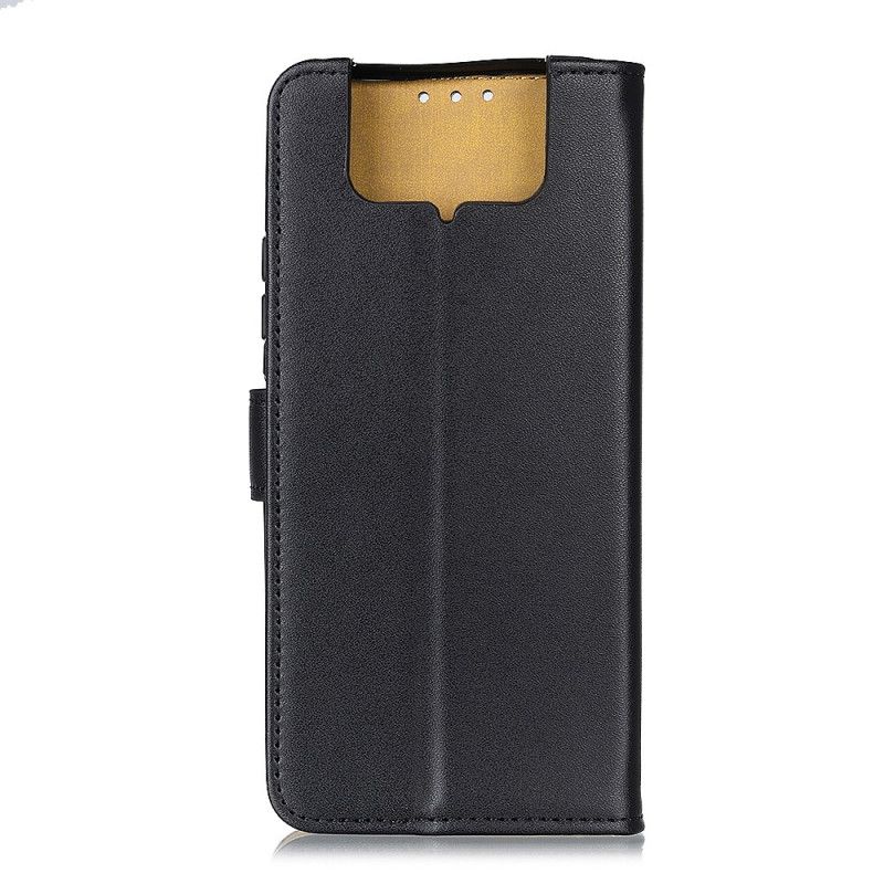 Flip Cover Læder Asus Zenfone 7 / 7 Pro Sort Simpelt Kunstlæder