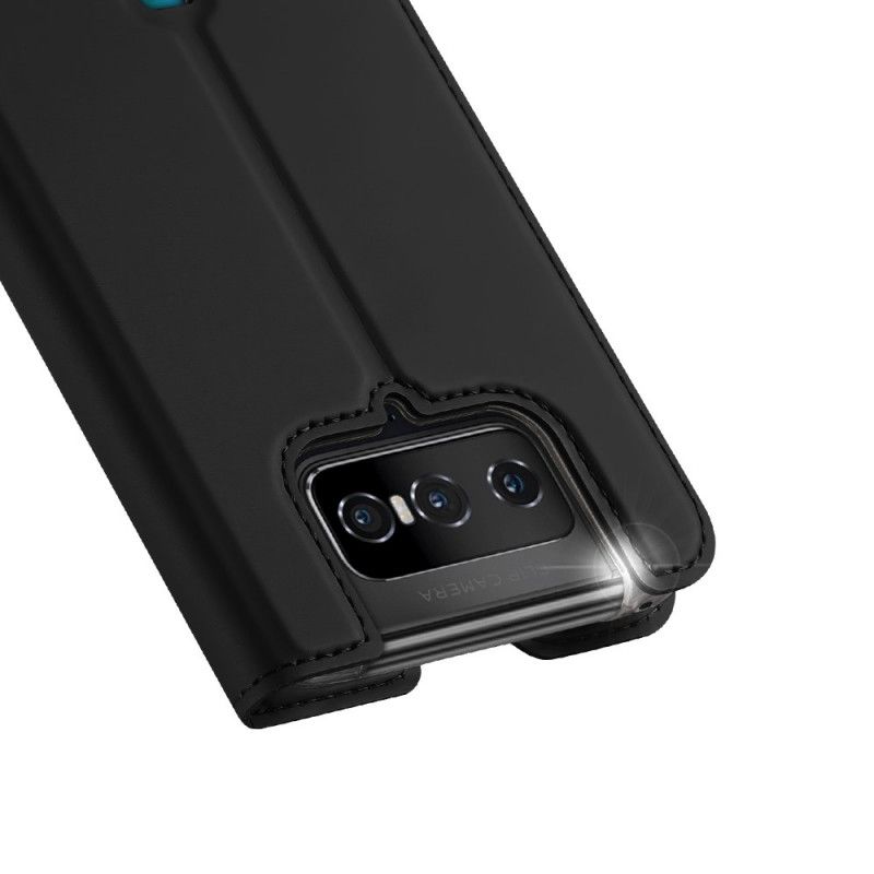 Læder Cover Asus Zenfone 7 / 7 Pro Sort Pro Dux Ducis Hud