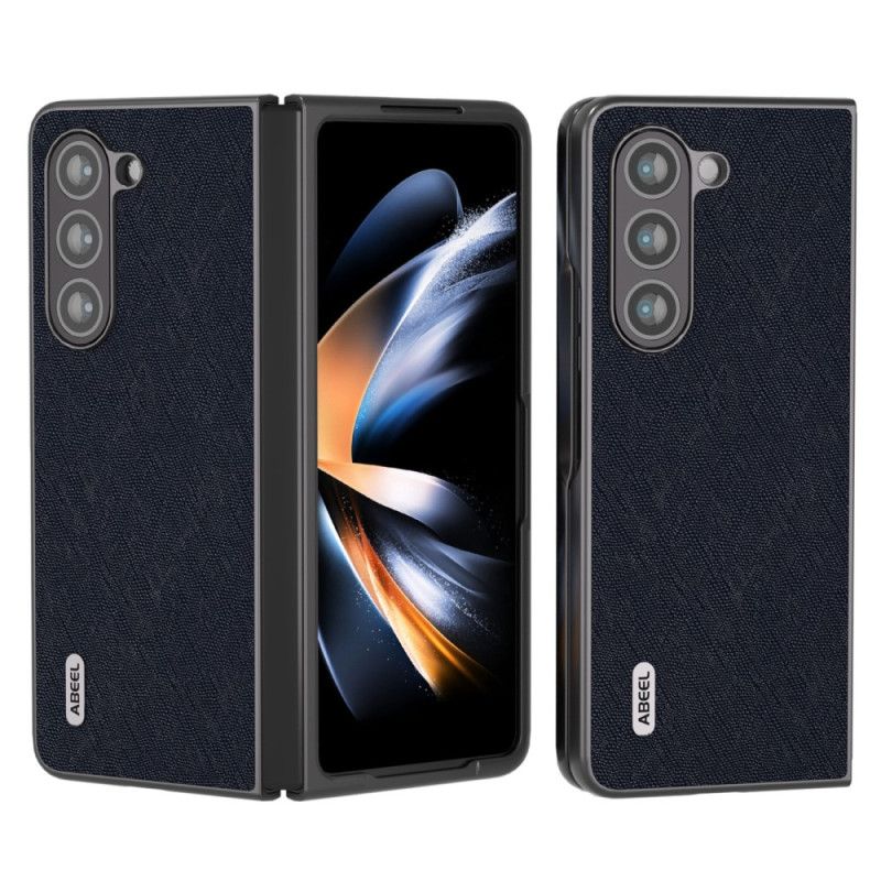 Cover Samsung Galaxy Z Fold 5 Ægte Abeel Vævet Læder