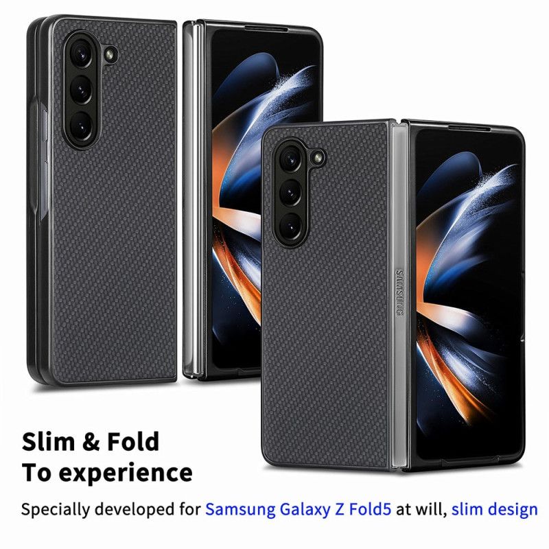 Cover Samsung Galaxy Z Fold 5 Klassisk Kulfiber