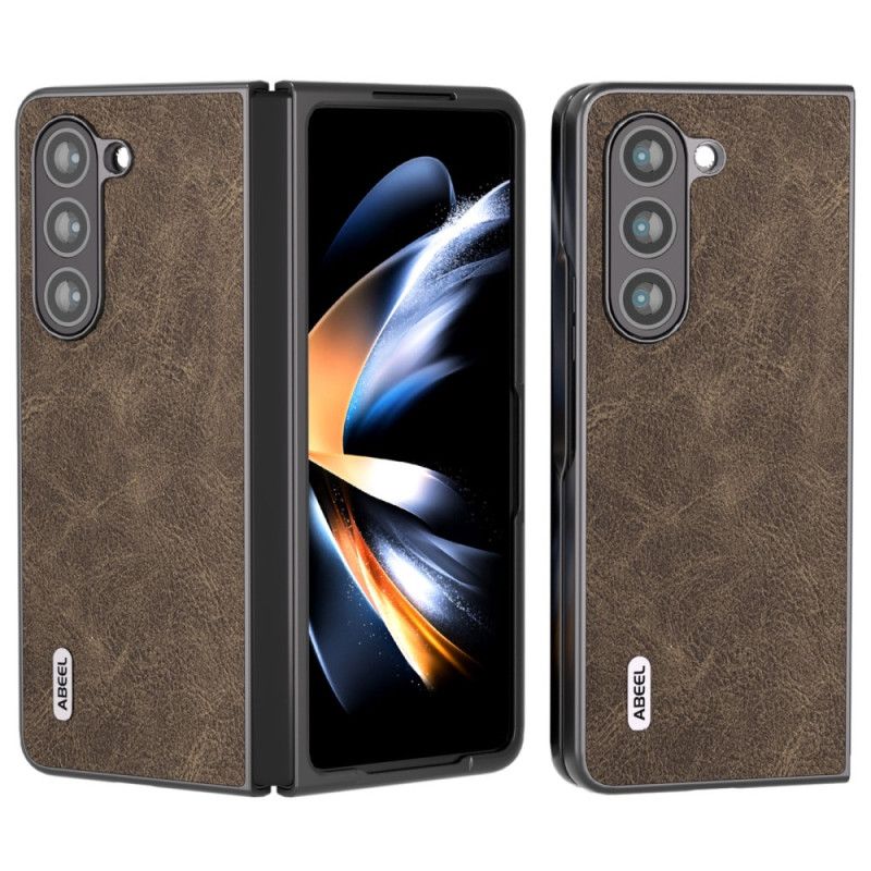 Cover Samsung Galaxy Z Fold 5 Litchi Kunstlæder Abeel